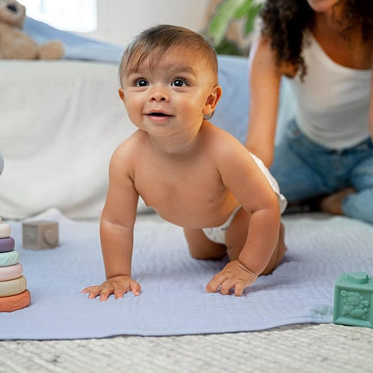 Comfy Cubs Muslin Baby Blanket - Soft, Lightweight, 6-Layer Cotton Swaddle Blankets for Newborns, Infants & Toddlers - 40" x 40" Large, Breathable & Versatile for Sleeping & Tummy Time - Heather