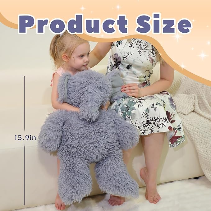 4.2 lbs Weighted Elephant Stuffed Animal 24in, Plush for Adult, Kids, Animal Pillow Gifts on Christmas, Birthday, Valentine's Day