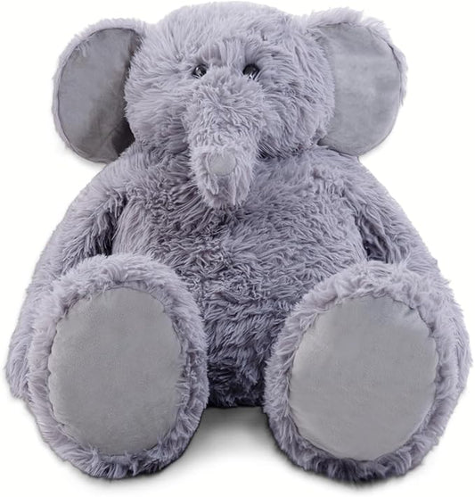 4.2 lbs Weighted Elephant Stuffed Animal 24in, Plush for Adult, Kids, Animal Pillow Gifts on Christmas, Birthday, Valentine's Day