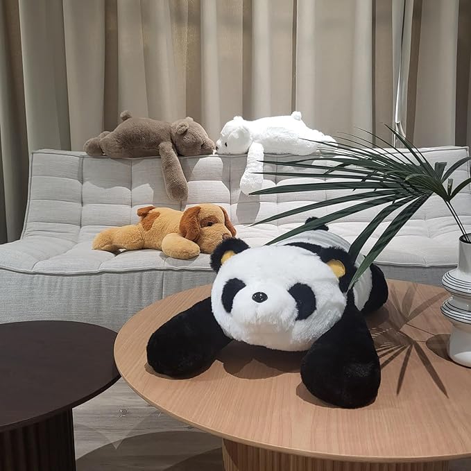 4lbs Panda Weighted Stuffed Animals, 24 inch Weighted Plush Stuffed Animals for Adults, Cute Soft Weighted Plush Throw Animal Pillow Toy, Birthday Gifts for Adults Kids