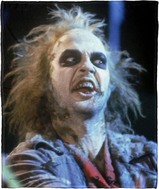 Northwest Beetlejuice Silk Touch Throw Blanket, 50" x 60", Ghost with The Most
