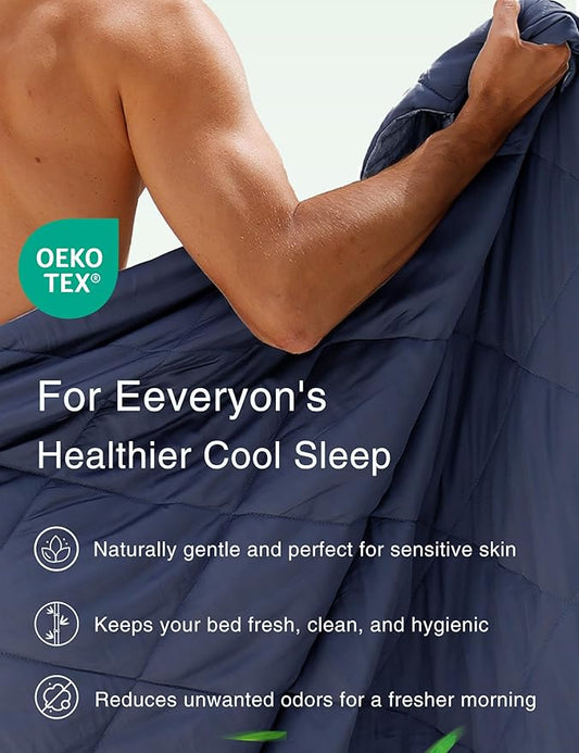 ZonLi Z-Magic 100% Cooling Bamboo Comforter from Viscose, Lightweight All-Season Breathable Bedding Blanket for Hot Sleepers