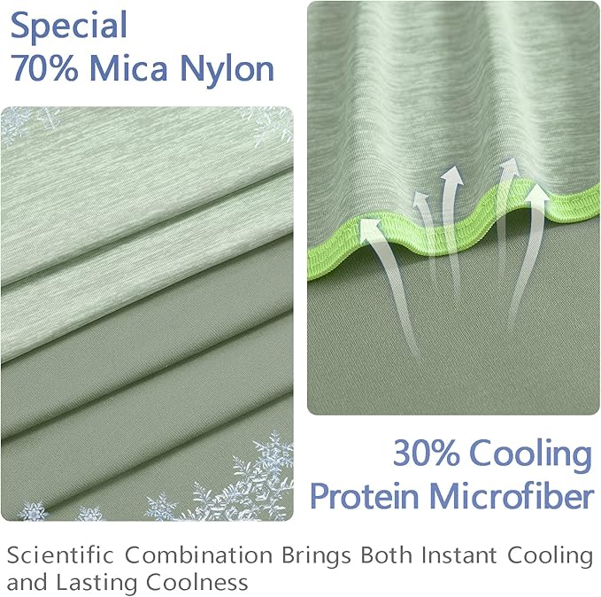 Topcee Cooling Blanket (90"x90"Queen Size) for Night Sweats Absorbs Heat to Keep Adults Cool on Warm Nights, Q-Max 0.5 Cooling Blankets for Hot Sleepers, Ultra-Cool Lightweight Blanket for Bed