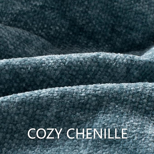 Chenille Throw Blanket for Couch 60"X 80" Twin, Soft Cozy Throws with Fringe Tassel for Bed Sofa Chair Cover, Lightweight Knitted Decorative Boho Blankets for Living Room, Dusty Blue