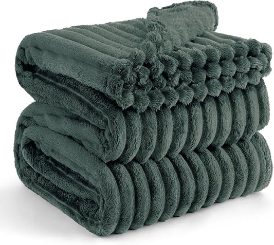 Bedsure Mallard Green California King Size Blanket for Couch - GentleSoft Cozy Soft Blankets for Women, Cute Small Fleece Throws for Girls, Birthday Gifts for Women, 102x96 Inches
