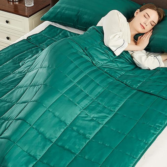 anfie Weighted Blanket(60"x80" 12lbs),Ultra Soft and Cozy Cooling Weighted Blanket for Adult,Heavy Blanket with Machine Washable Soft Blanket