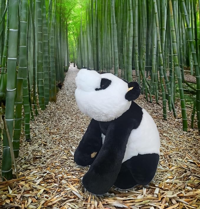 4lbs Panda Weighted Stuffed Animals, 24 inch Weighted Plush Stuffed Animals for Adults, Cute Soft Weighted Plush Throw Animal Pillow Toy, Birthday Gifts for Adults Kids