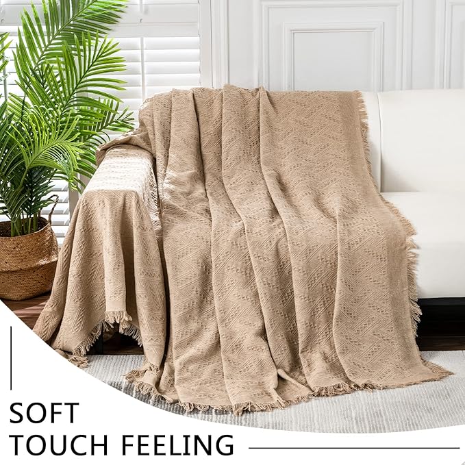 MEETSKY Sofa Cover for 3 Cushion Couch - Furniture Protector for Living Room, Washable Sectional Covers for Dogs (XX-Large: 91" x 134", Sand)