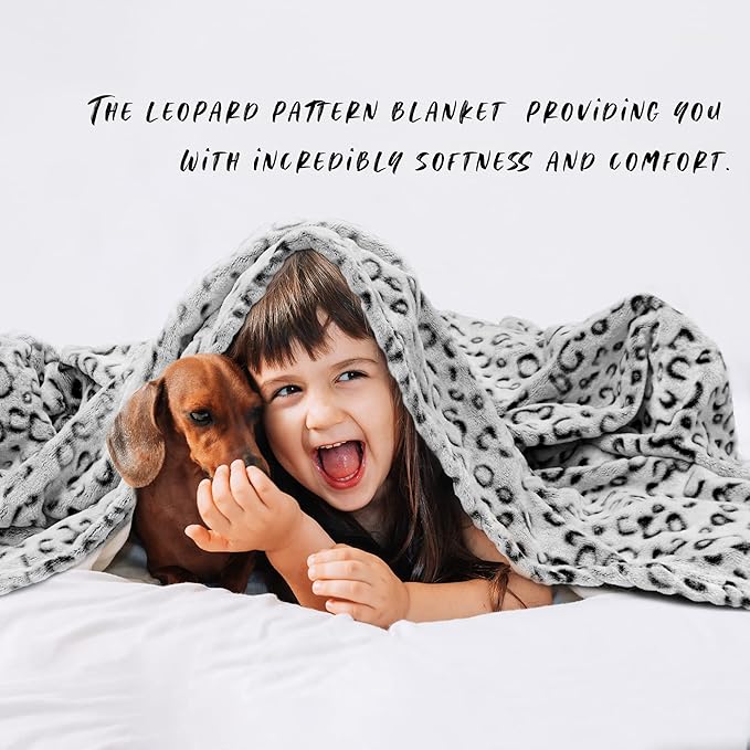 ZHIKU Warm Blanket Throw Soft Fleece Blankets Throw Blanket Lightweight 50"×60"