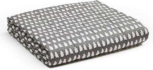 YnM Kids Weighted Blanket, Oeko-Tex Certified Breathable Cotton Material with Premium Glass Beads (Penguin, 41''x60'' 10lbs), Suit for One Person(~90lb) Use on Twin Bed