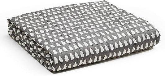 YnM Weighted Blanket — Heavy 100% Oeko-Tex Certified Cotton Material with Premium Glass Beads (Penguin, 36''x48'' 5lbs), Suit for One Person(~40lb) Use on Twin Bed
