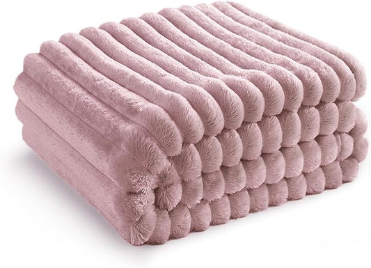Bedsure Pink Twin XL Blanket for Bed - GentleSoft Cozy Soft Blankets for Women, Cute Small Fleece Throws for Girls, Birthday Gifts for Women, Mothers Day Decor Gifts for Mom, 66x90 Inches