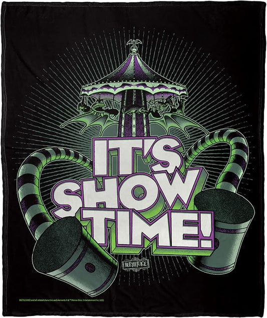 Northwest Beetlejuice Silk Touch Throw Blanket, 50" x 60", Showtime
