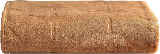 Eddie Bauer - Throw Blanket, Embossed Ultra Soft Plush Bedding, Home Decor for All Seasons, Oeko-Tex Certified (Geese Brown, 50" x 70")