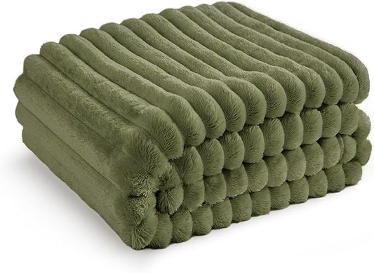 Bedsure Cypress Fleece Throw Blanket for Couch - GentleSoft Cozy Soft Blankets for Women, Cute Small Throws for Girls, 50x60 Inches
