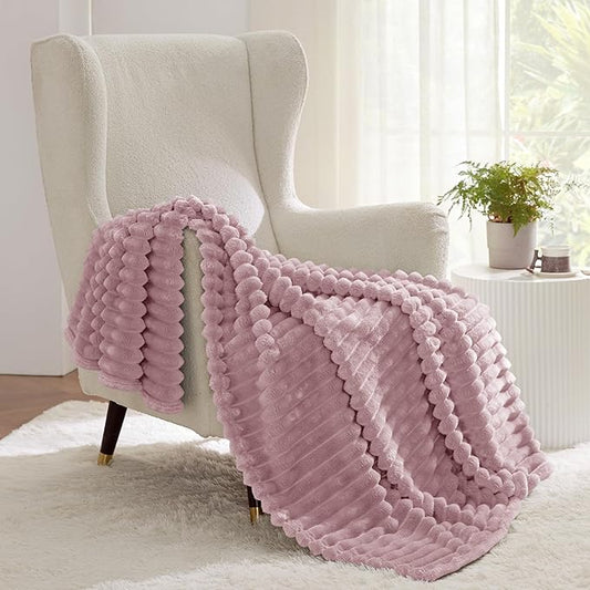 Bedsure Pink Twin XL Blanket for Bed - GentleSoft Cozy Soft Blankets for Women, Cute Small Fleece Throws for Girls, Birthday Gifts for Women, Mothers Day Decor Gifts for Mom, 66x90 Inches