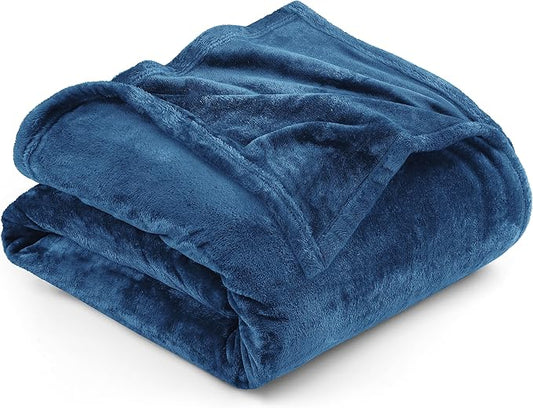 Utopia Bedding Fleece Blanket Full Size Royal Blue 300GSM Luxury Fuzzy Soft Anti-Static Microfiber Bed Blanket (90x84 Inch)