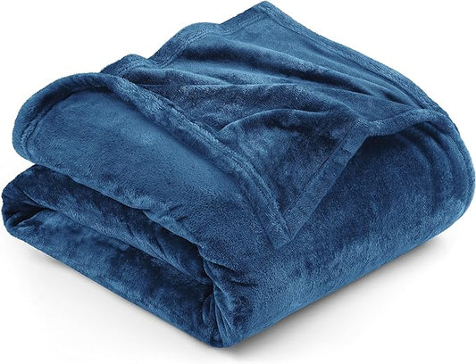 Utopia Bedding Fleece Blanket Full Size Royal Blue 300GSM Luxury Fuzzy Soft Anti-Static Microfiber Bed Blanket (90x84 Inch)