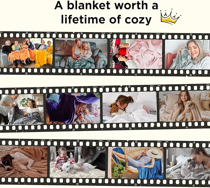 Bedsure Fleece Throw Blanket for Couch Grey - Lightweight Plush Fuzzy Cozy Soft Blankets and Throws for Sofa, 50x60 inches