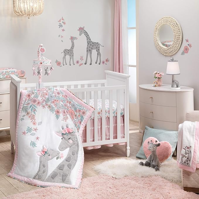 Lambs & Ivy Giraffe and a Half Gray Plush Stuffed Animal Toy - Skylar