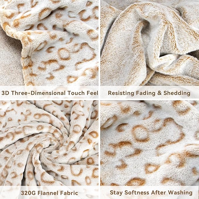 ZHIKU Warm Blanket Throw Soft Fleece Blankets Lightweight Throw Blanket 60"x80"