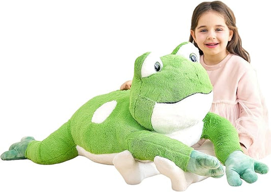 IKASA Giant Frog Stuffed Animal Plush Toy, 30" Large Frogs Cute Plushie Toys for Kids Girls Boys