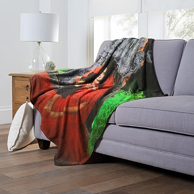 Northwest Beetlejuice Silk Touch Throw Blanket, 50" x 60", Here Lies Beetlejuice
